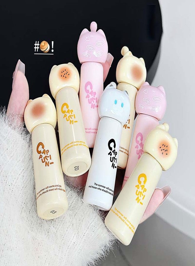 DENESTUP 4 Colors Hydrating Lip Gloss, Glossy Lipgloss Cute Cat Jelly Liquid Lipsticks Moisturizing Shine Glass Finish Lip Gloss Makeup Gift for Women - Image 2